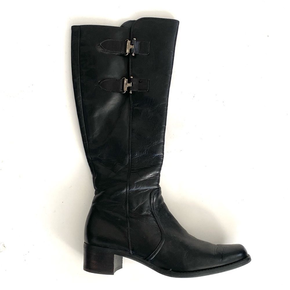 Paul Green Felisa Tall Leather Riding Boots 8 1/2 (US 11) English Country Preppy